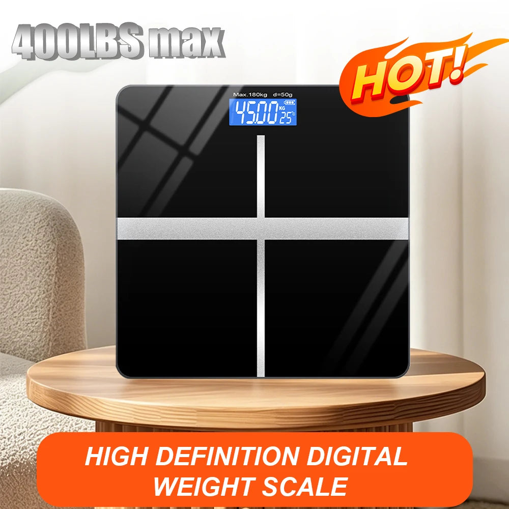 Premium Electronic Weight Scale With Tempered Glass And LCD Display