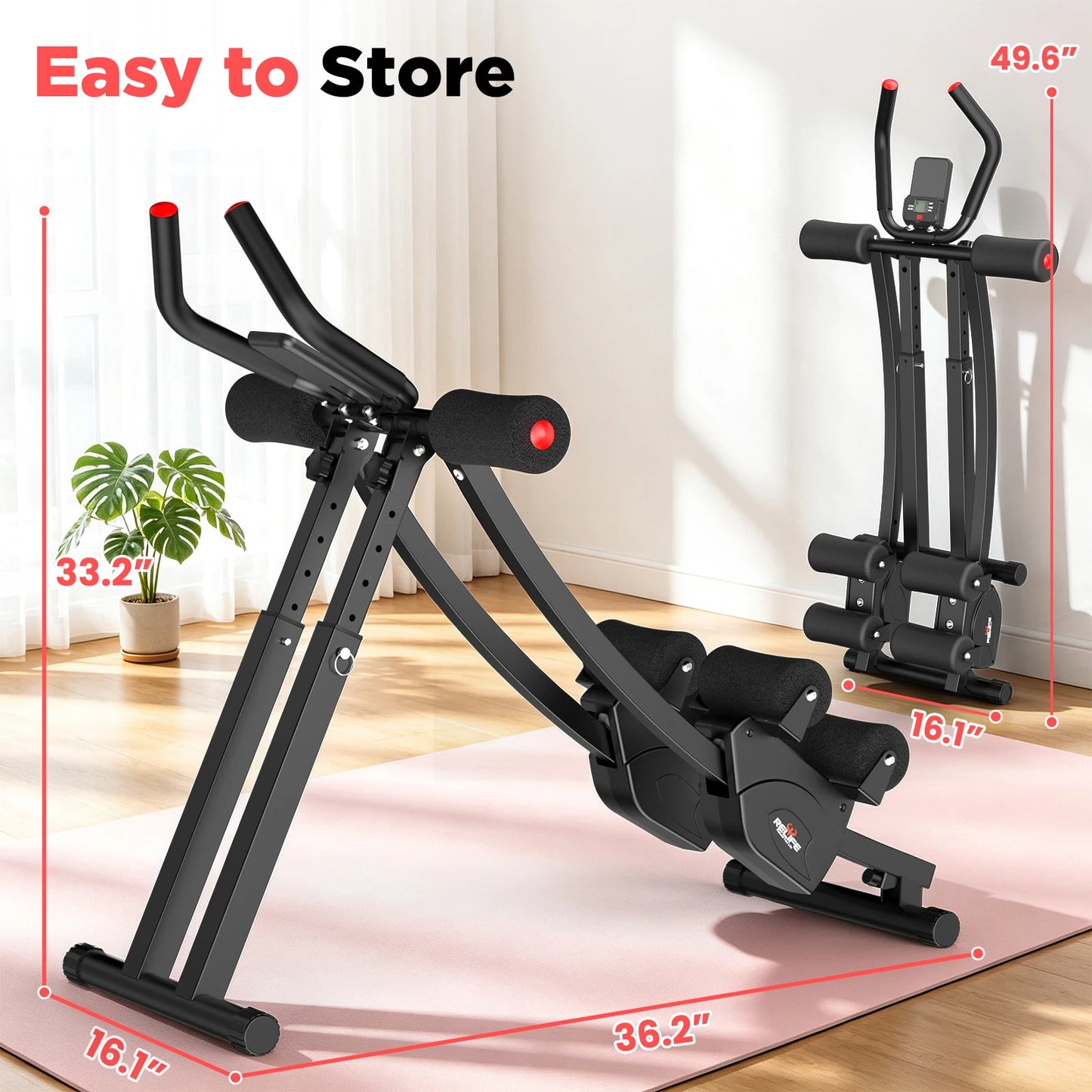 Relife Sports Dual Split Track Ab Machine For Home Fitness - Alice's Wellness Hub