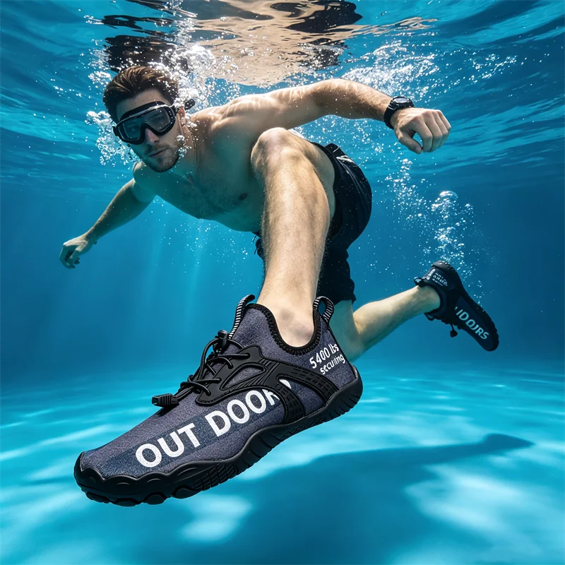 Men Five Fingers Water Shoes Quick Dry Barefoot Aqua Sneakers Outdoor