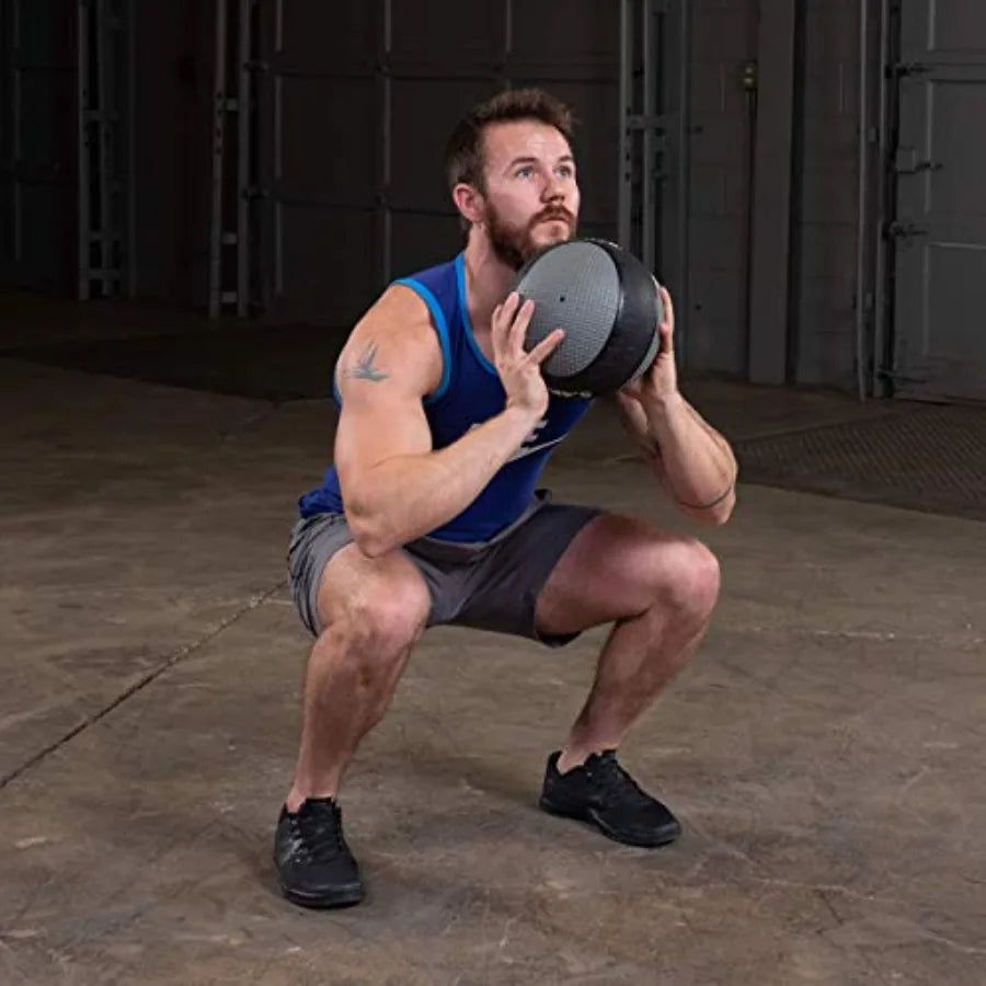 Rubber Medicine Ball For Home Gym Textured Grip Air Pressure
