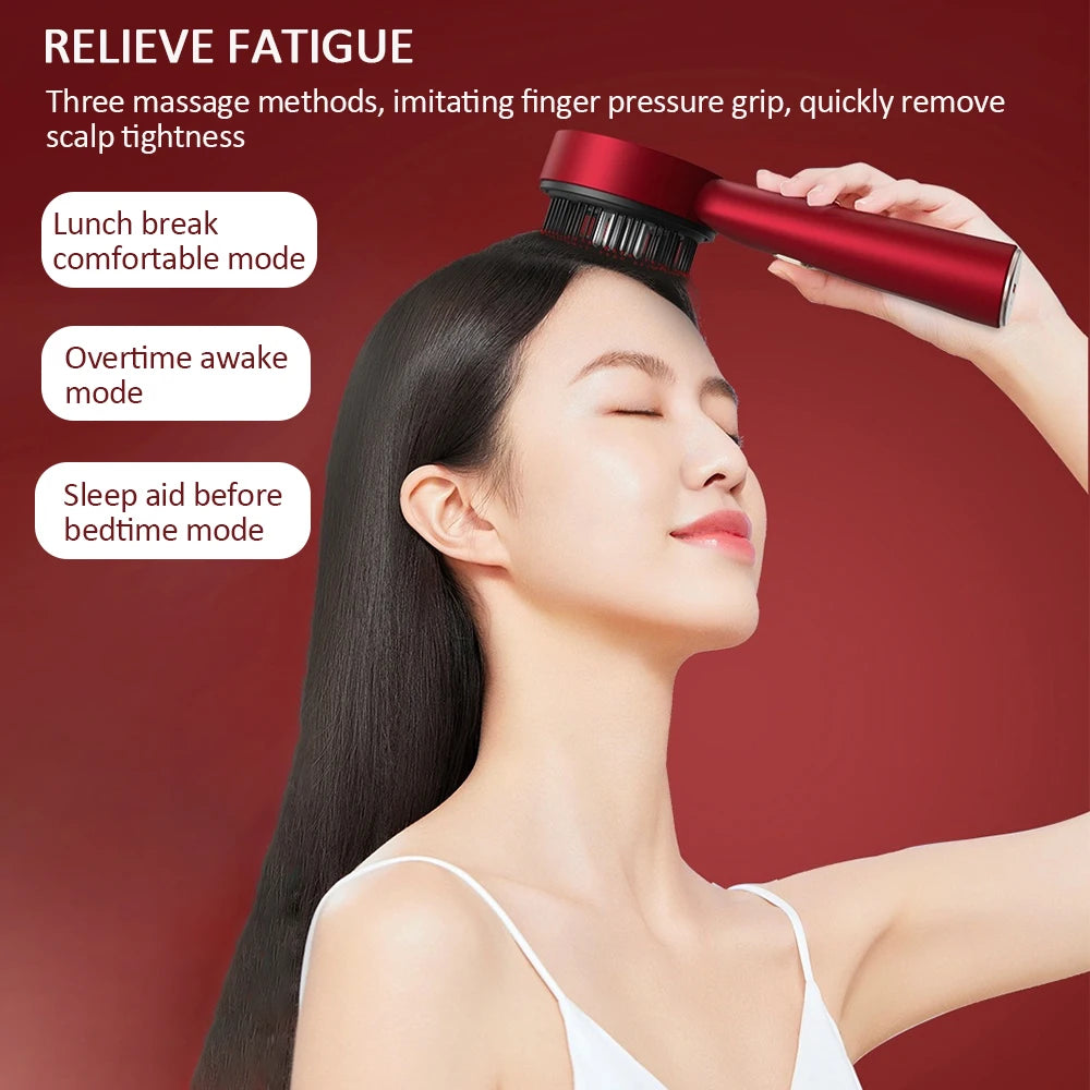 Foreverlily Electric Vibration Scalp Massage Comb With Light Therapy - Alice's Wellness Hub