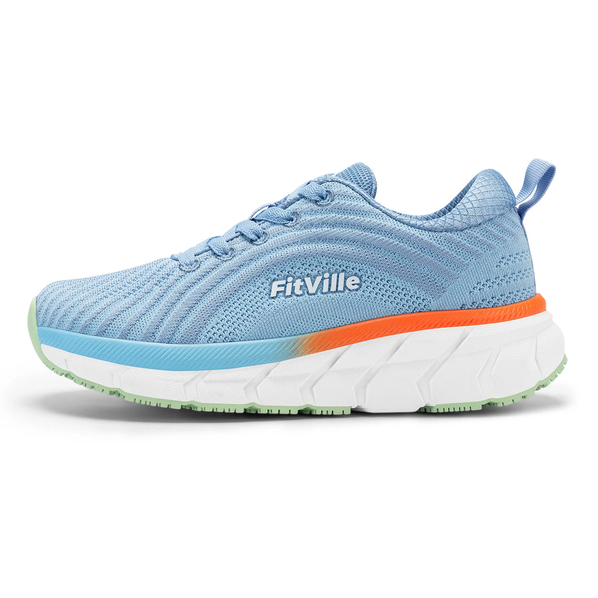 Fittington Wide Toe Women's Sport Shoes Comfortable Casual Sneakers Non Slip Lightweight Walking Jogging Shoes with Arch Support