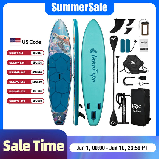 InnoExpo Inflatable Stand Up Paddle Board With Accessories