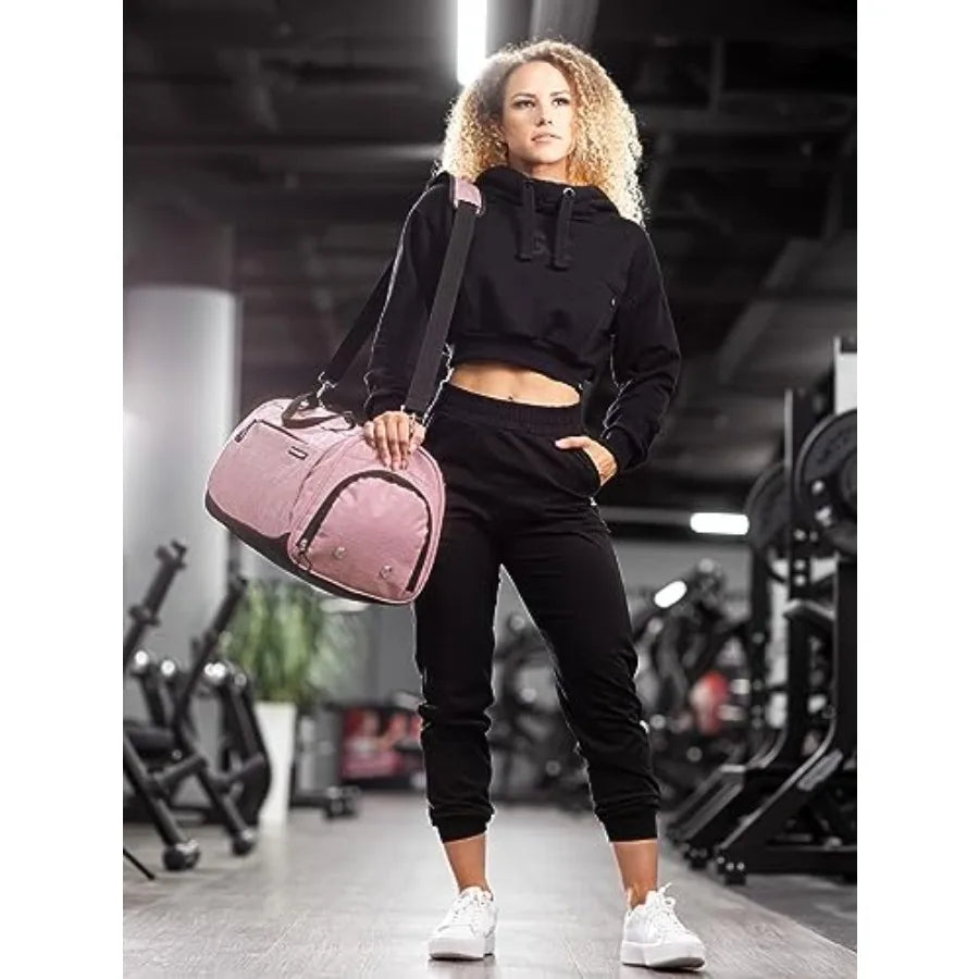 Unisex Gym Bag With Shoe And Wet Compartment