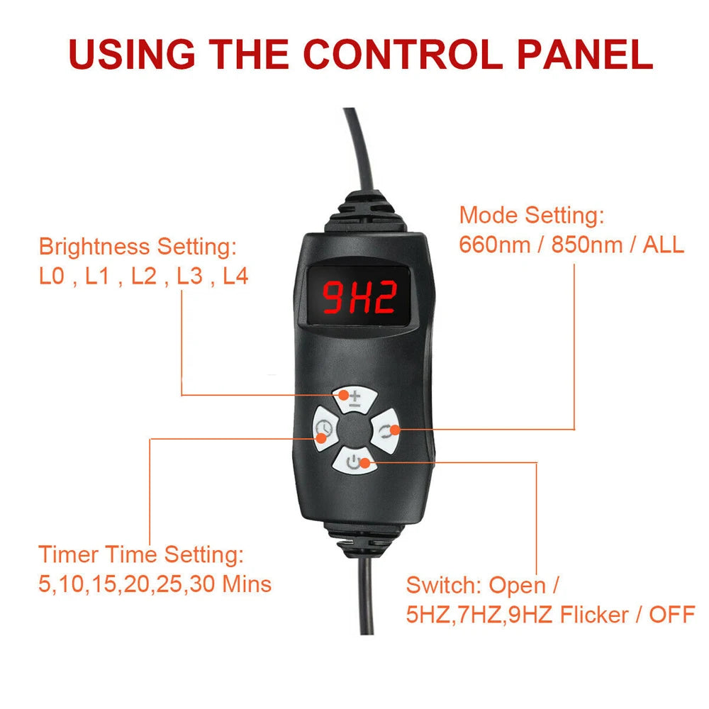 Infrared LED Light Therapy Device For Face And Body