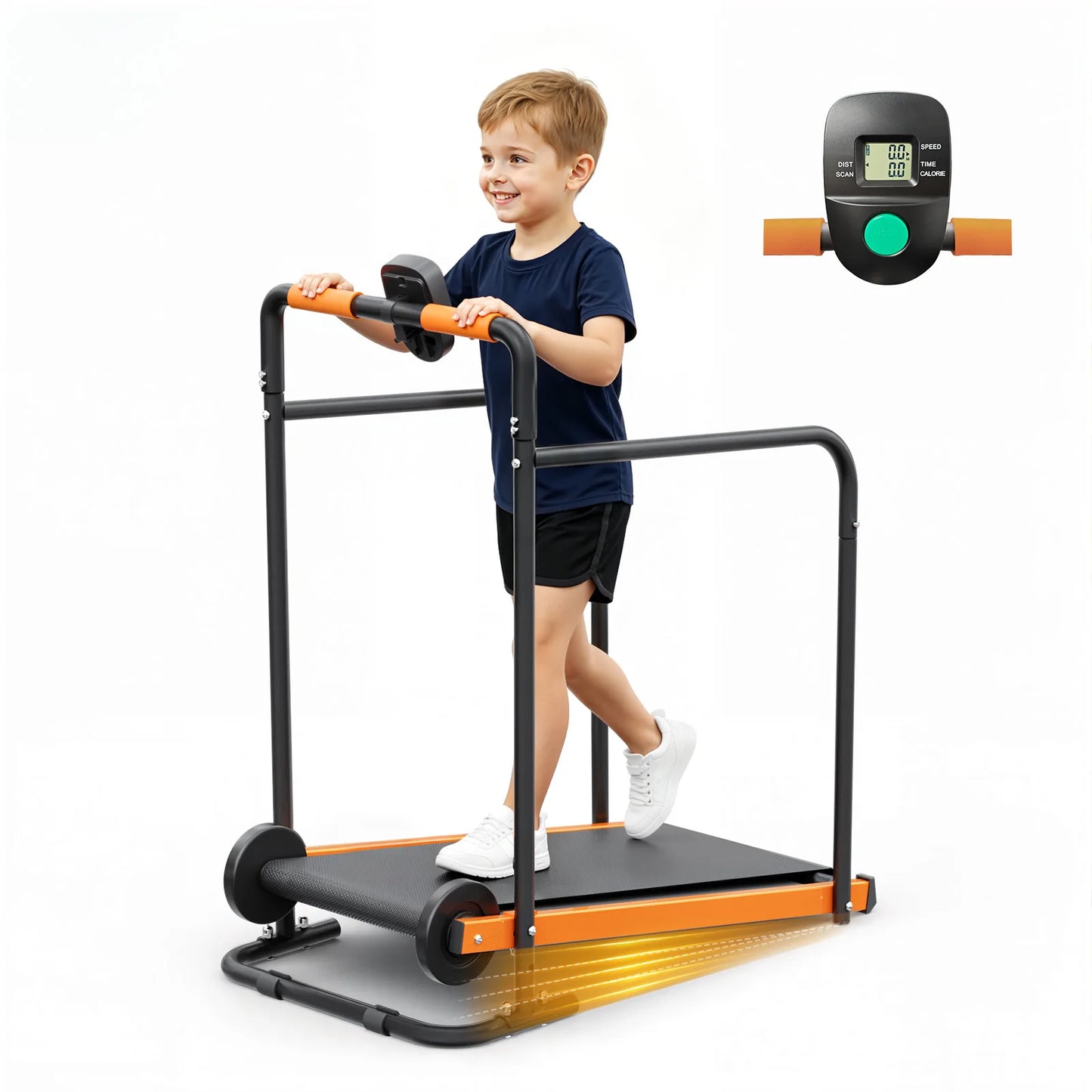 AKLUER Kids Walking Pad Treadmill Self Propelled Indoor Exercise