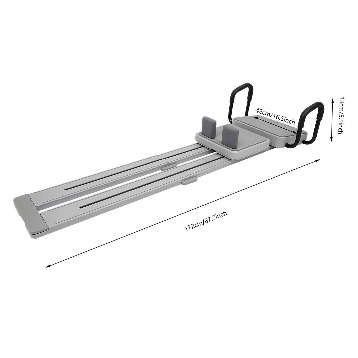 Pilates Reformer Board With Extended Track Multifunctional Ski Machine - Alice's Wellness Hub