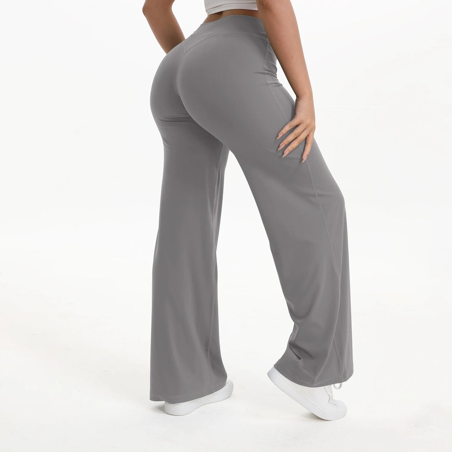 NCLAGEN SoftMotion Straight Leg Bottoms Womens Mid Waist Yoga Pants