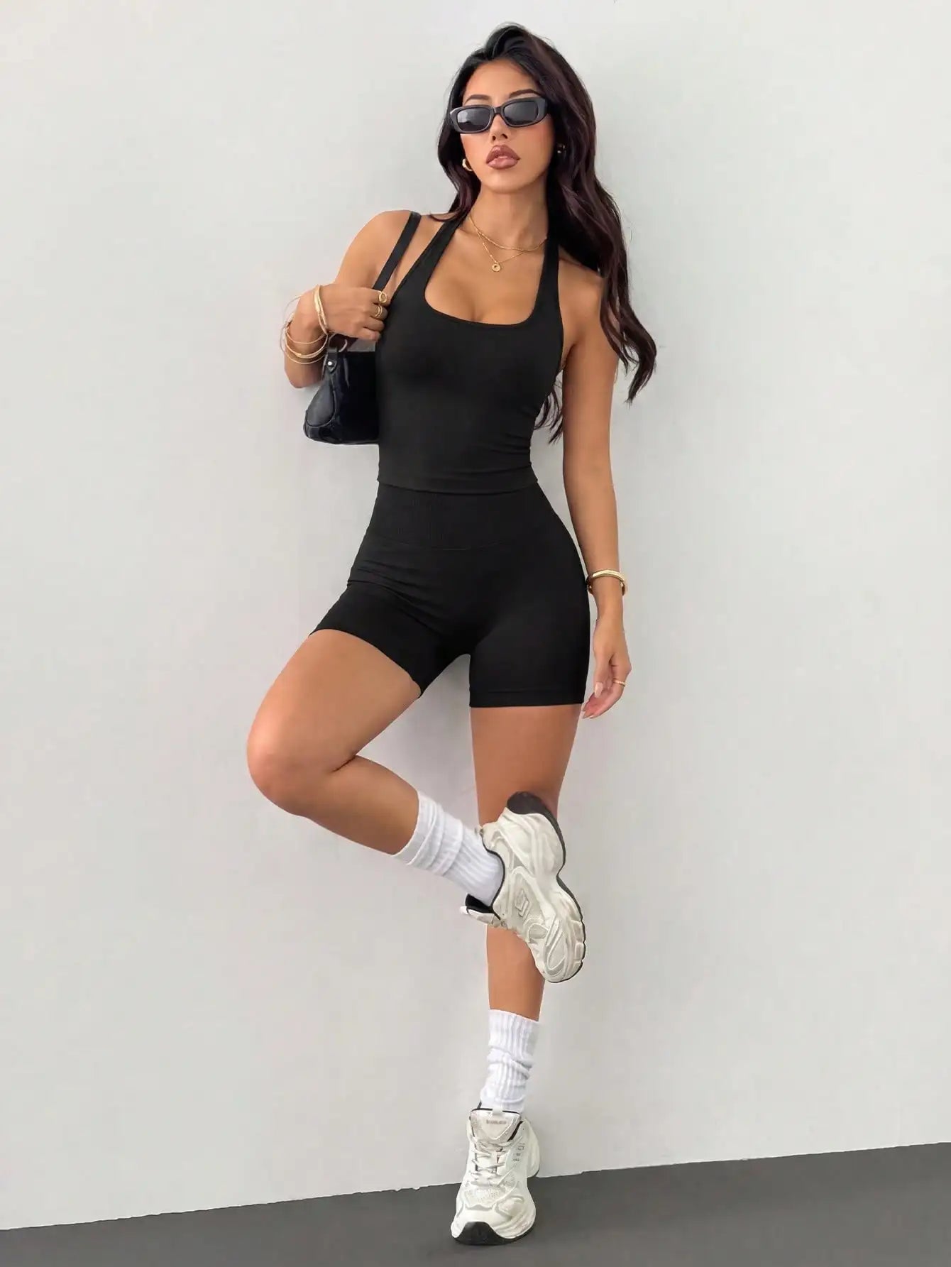 Women's Outdoor Sports Set Tank Top And Shorts Lightweight