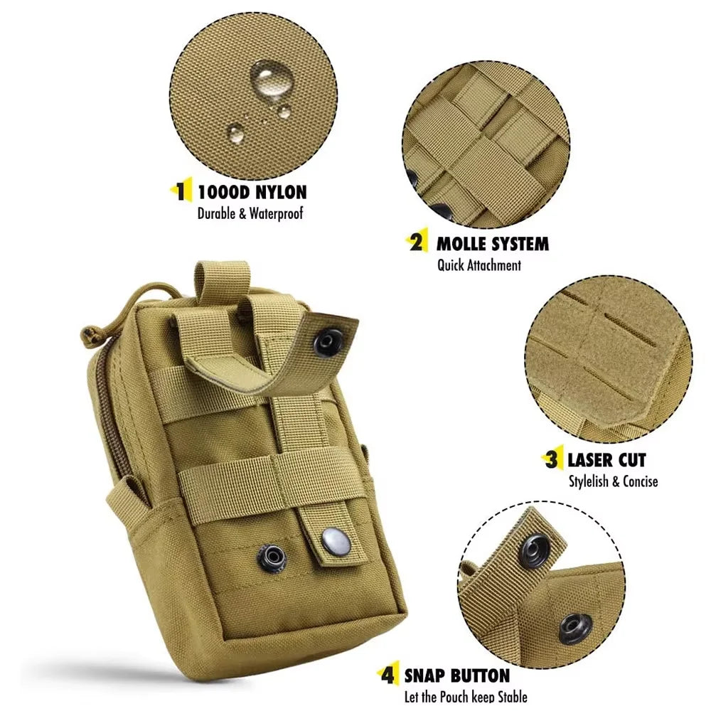 Military Tactical Dog Harness Molle Pouch Belt Attachment Kit