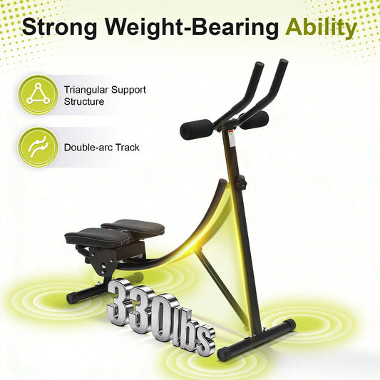 Ab Machine With LED Display, 330 Lb Capacity, Foldable Gym