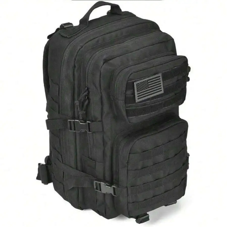 MOLLE Assault Pack, Men's And Women's Outdoor Tactical 50L Backpack, Fishing/Camping/Hiking Rucksack, 3-Day Bag