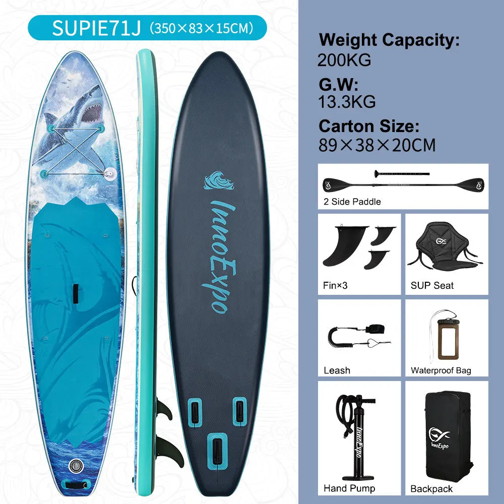 InnoExpo Inflatable Stand Up Paddle Board With Accessories