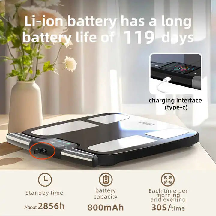 Smart Eight Electrode Digital Body Composition Analyzer Scale