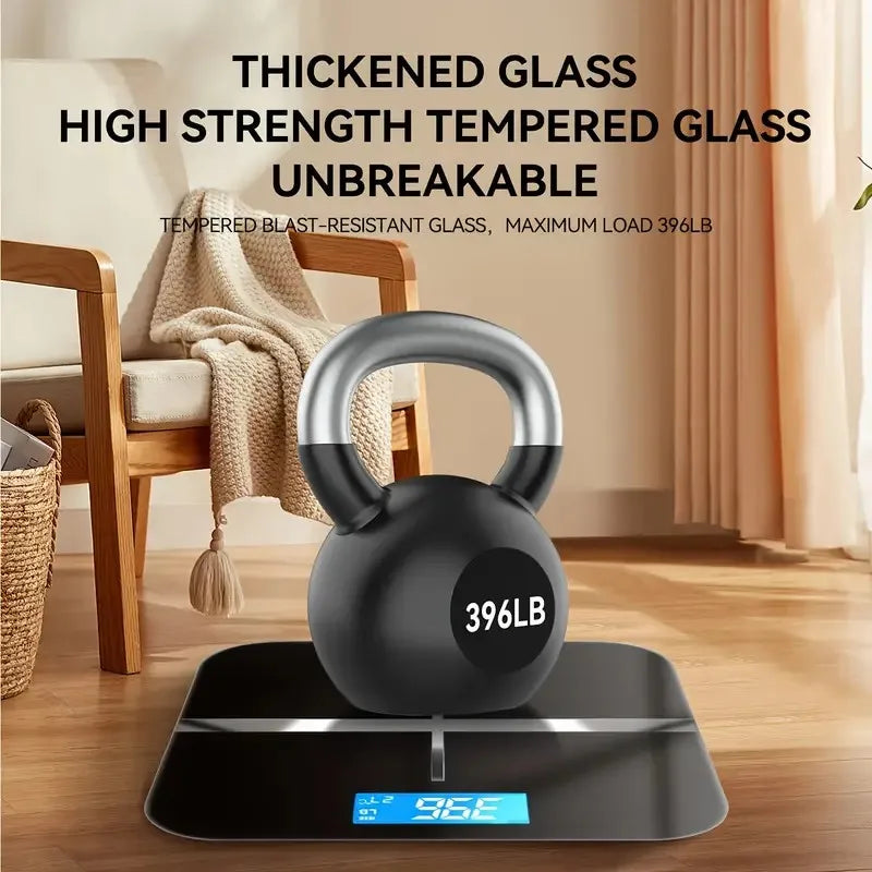 Premium Electronic Weight Scale With Tempered Glass And LCD Display