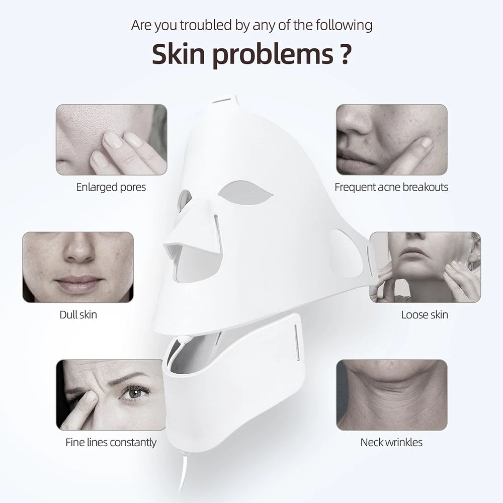 Foreverlily Photon LED Mask Face Neck Red Light Therapy - Alice's Wellness Hub