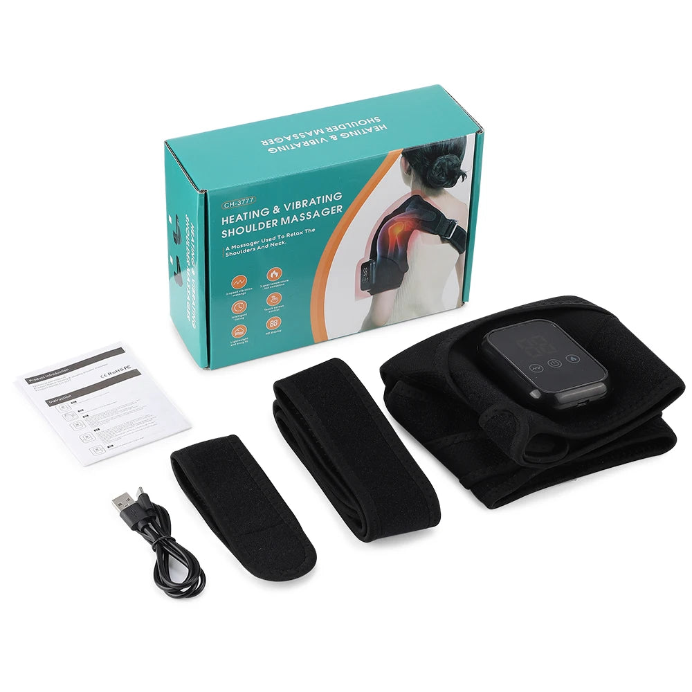 Hailicare Electric Heating Shoulder Brace With Vibration Massage