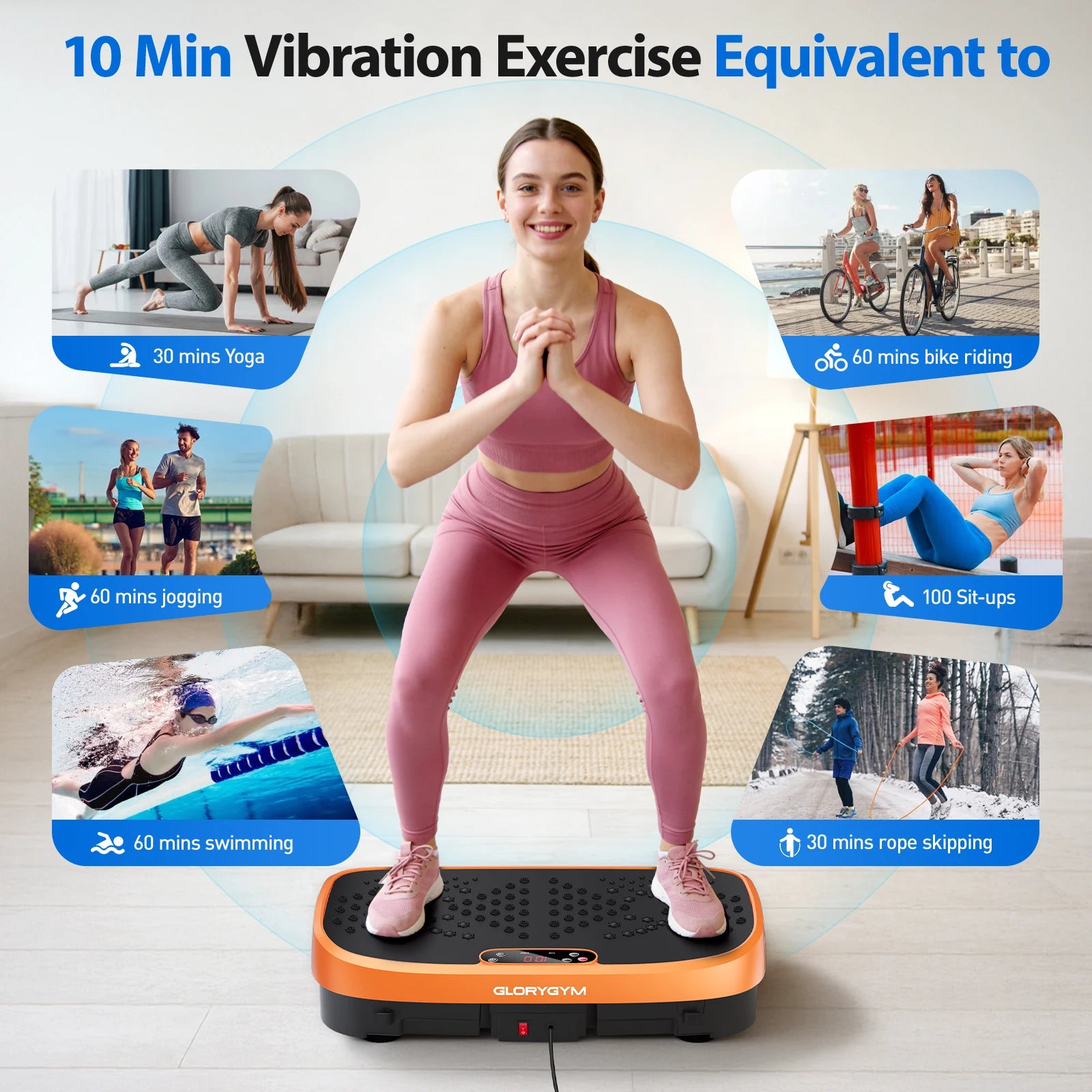 Vibration Plate Fat Burning Machine For Home Gym System - Alice's Wellness Hub