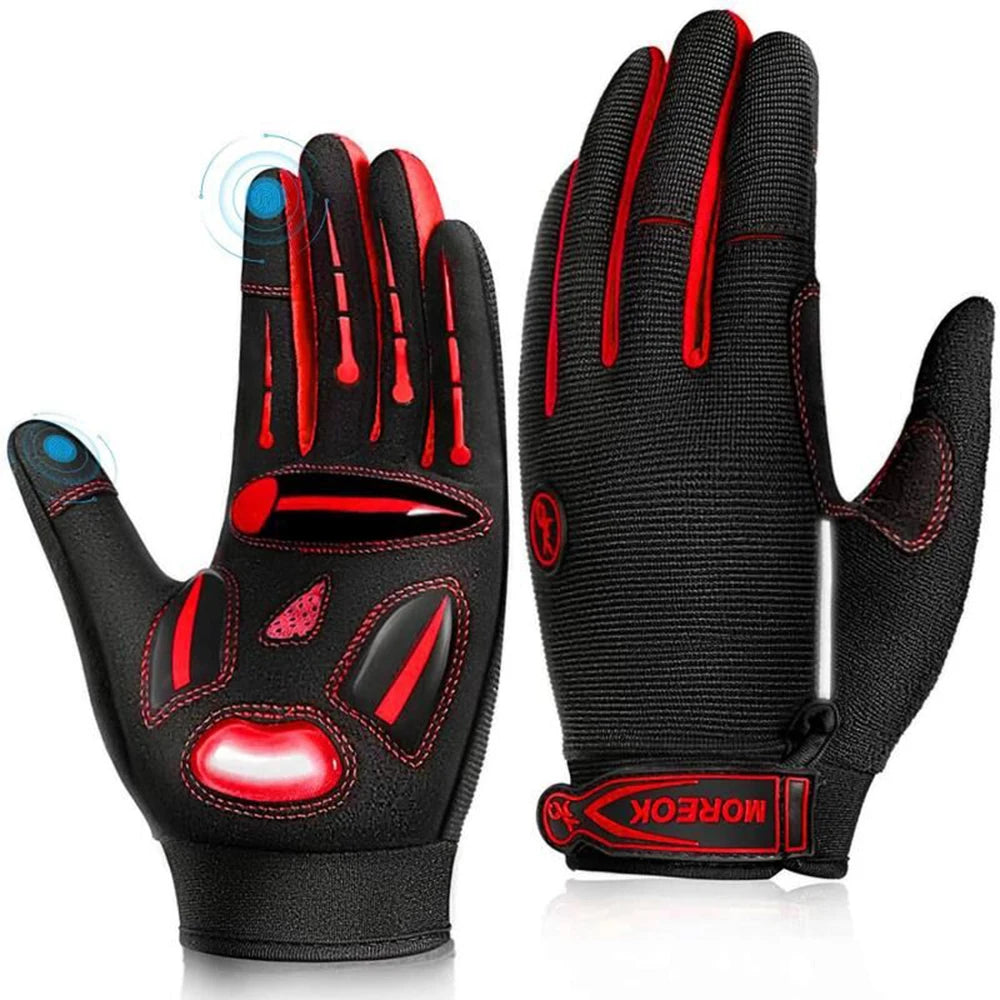 MOREOK Motocross Racing Gloves Breathable MTB Touch Screen Cycling - Alice's Wellness Hub