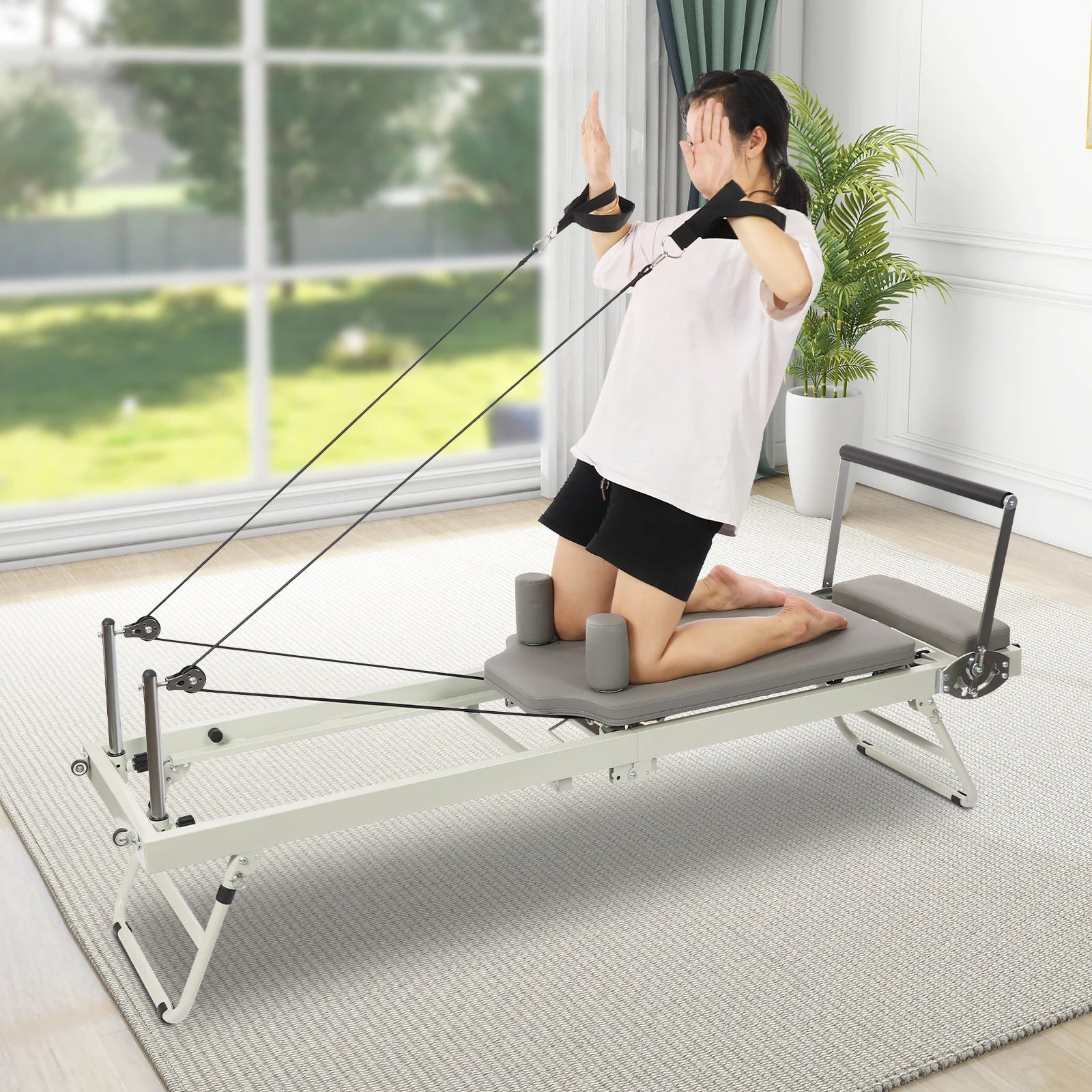 Foldable Pilates Reformer Machine For Multifunctional Yoga And Fitness Equipment - Alice's Wellness Hub