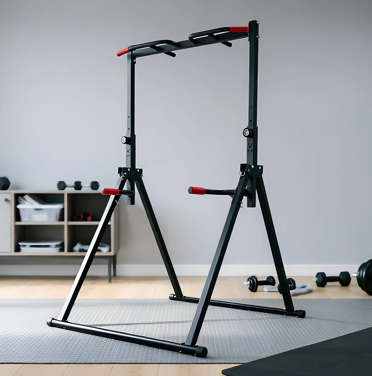 Foldable Adjustable Pull Up Bar For Home Gym 200kg Capacity - Alice's Wellness Hub