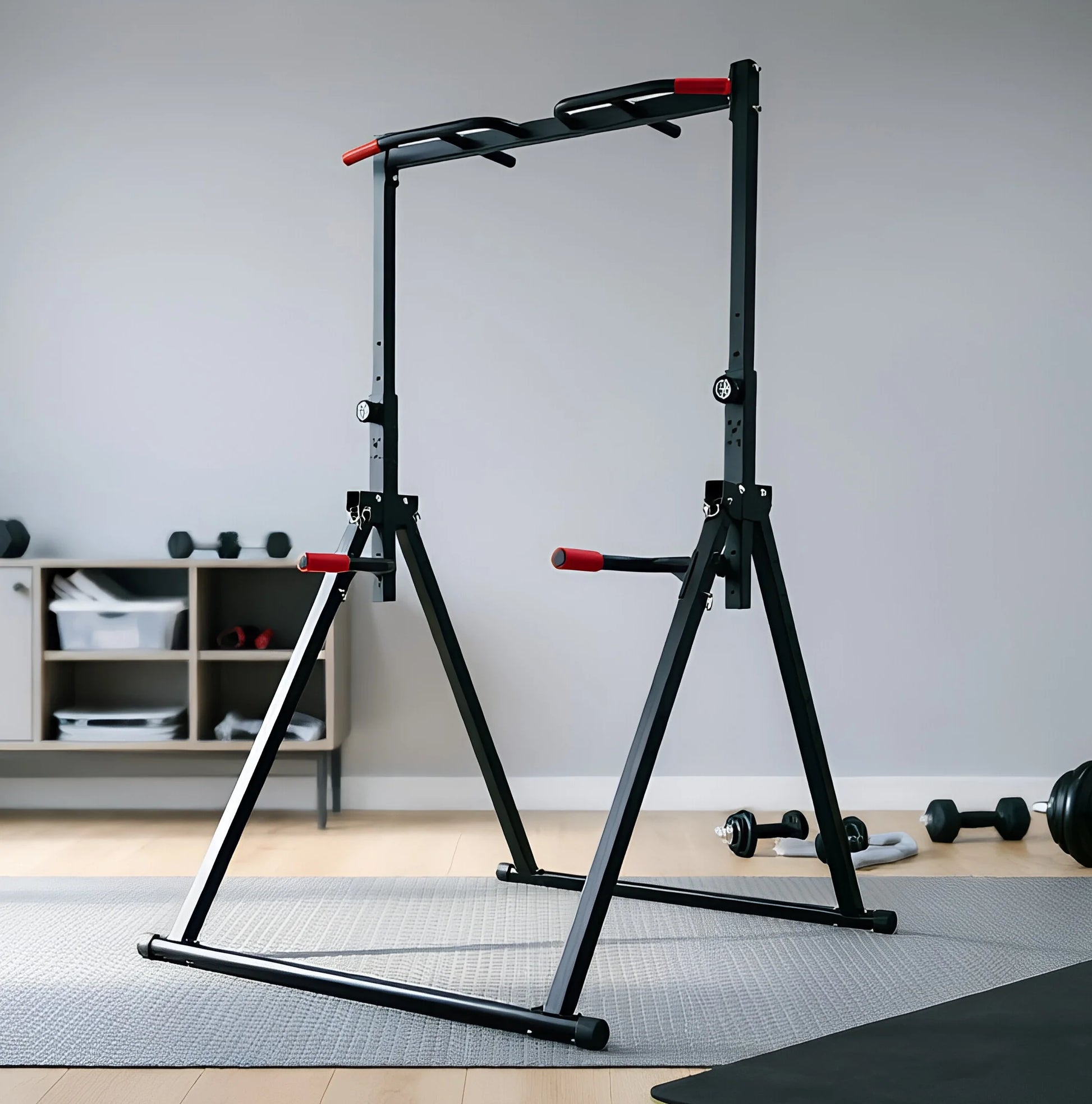 Foldable Adjustable Pull Up Bar For Home Gym 200kg Capacity - Alice's Wellness Hub