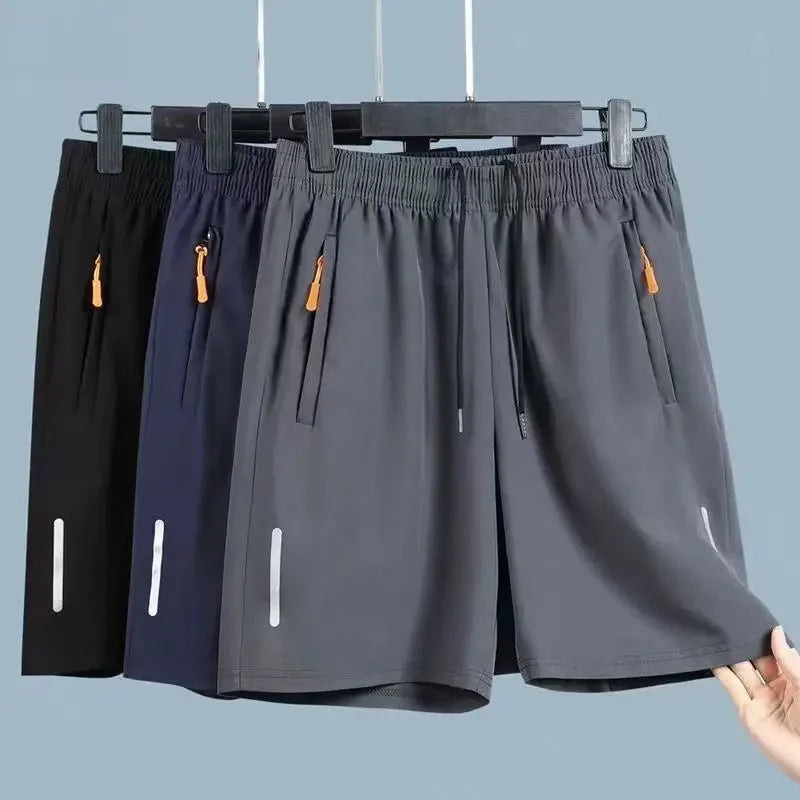 Ice Silk Quick Dry Lightweight Breathable Sports Shorts
