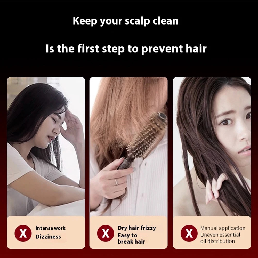 Foreverlily Electric Vibration Scalp Massage Comb With Light Therapy - Alice's Wellness Hub