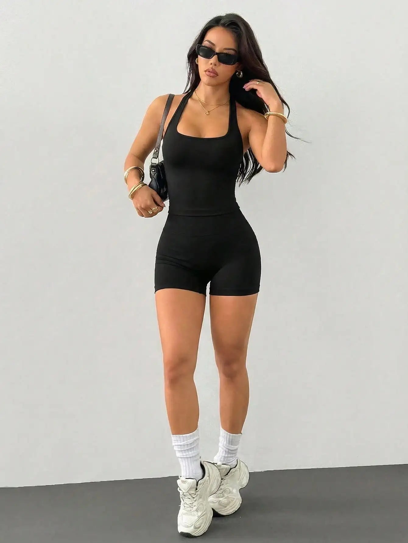 Women's Outdoor Sports Set Tank Top And Shorts Lightweight