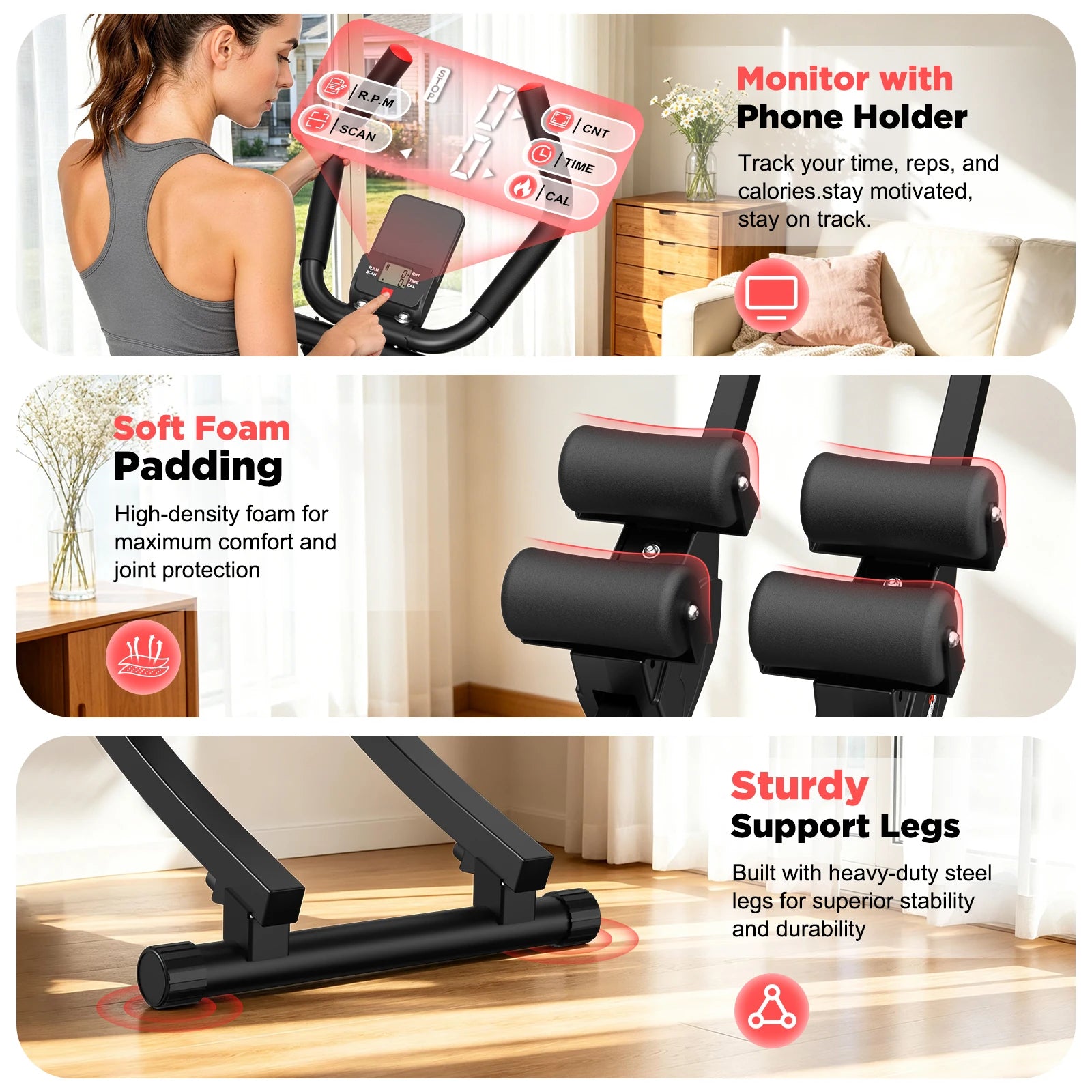 Relife Sports Dual Split Track Ab Machine For Home Fitness - Alice's Wellness Hub