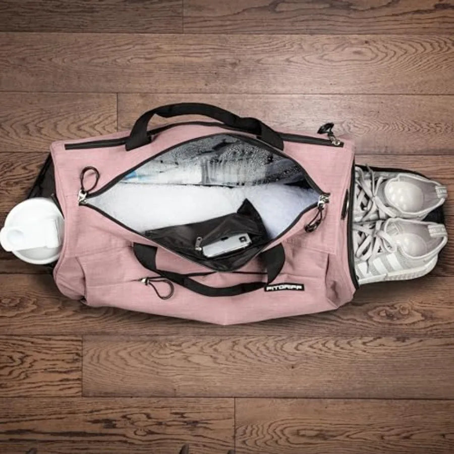 Unisex Gym Bag With Shoe And Wet Compartment