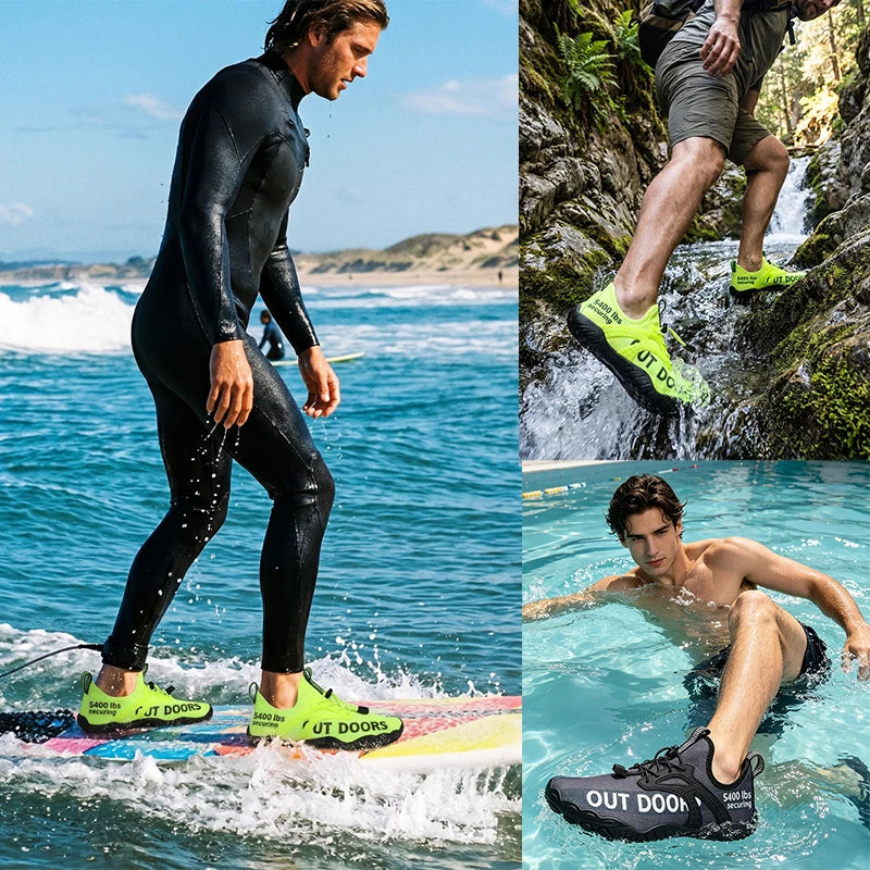 Men Five Fingers Water Shoes Quick Dry Barefoot Aqua Sneakers Outdoor