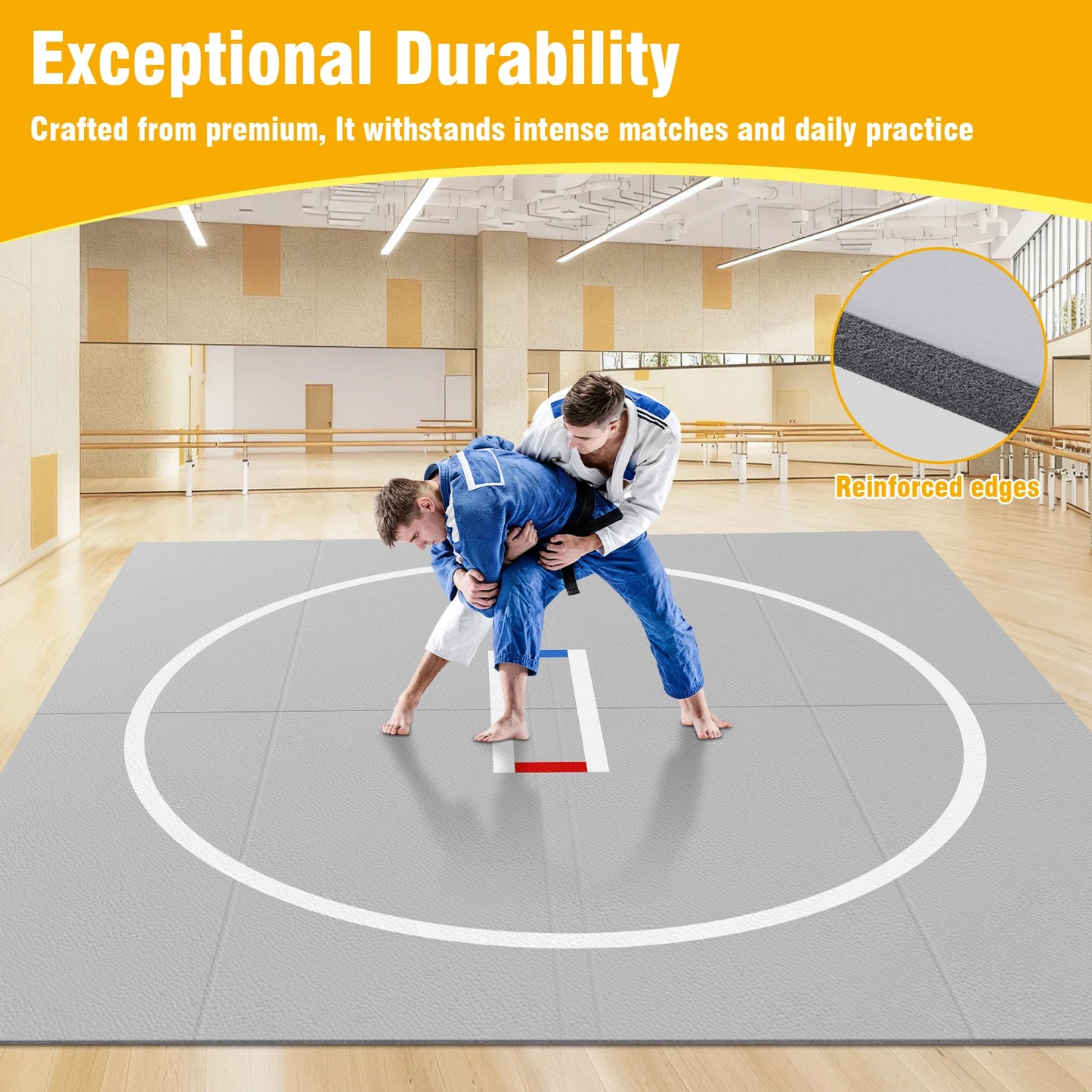 APWIKOGER Wrestling Mat For Grappling And Martial Arts Training