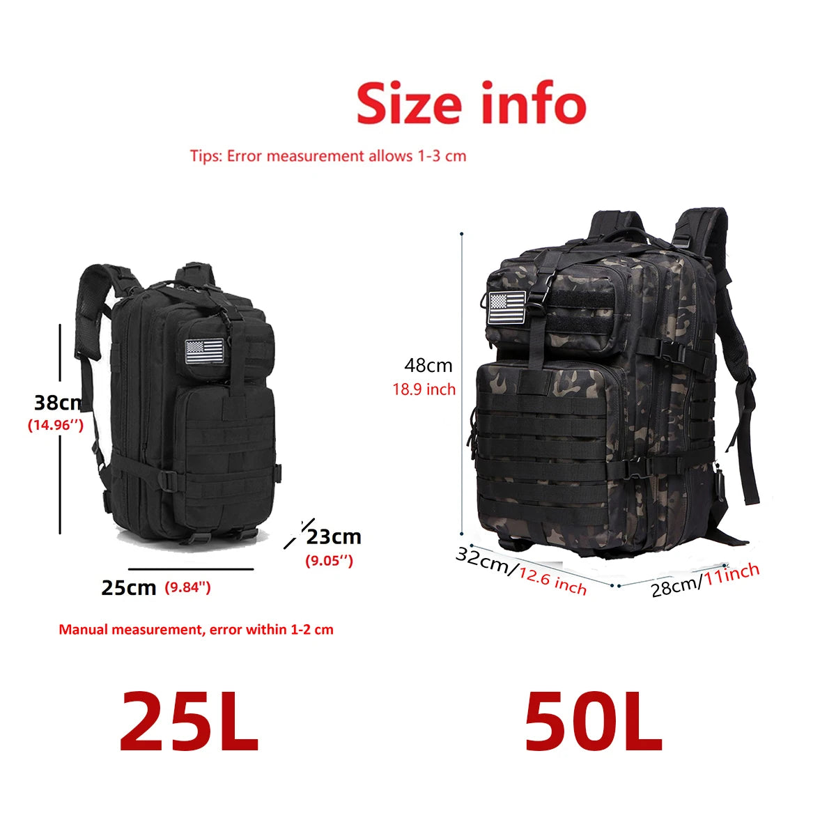 Thuram Waterproof Tactical Backpack For Outdoor Hiking And Trekking