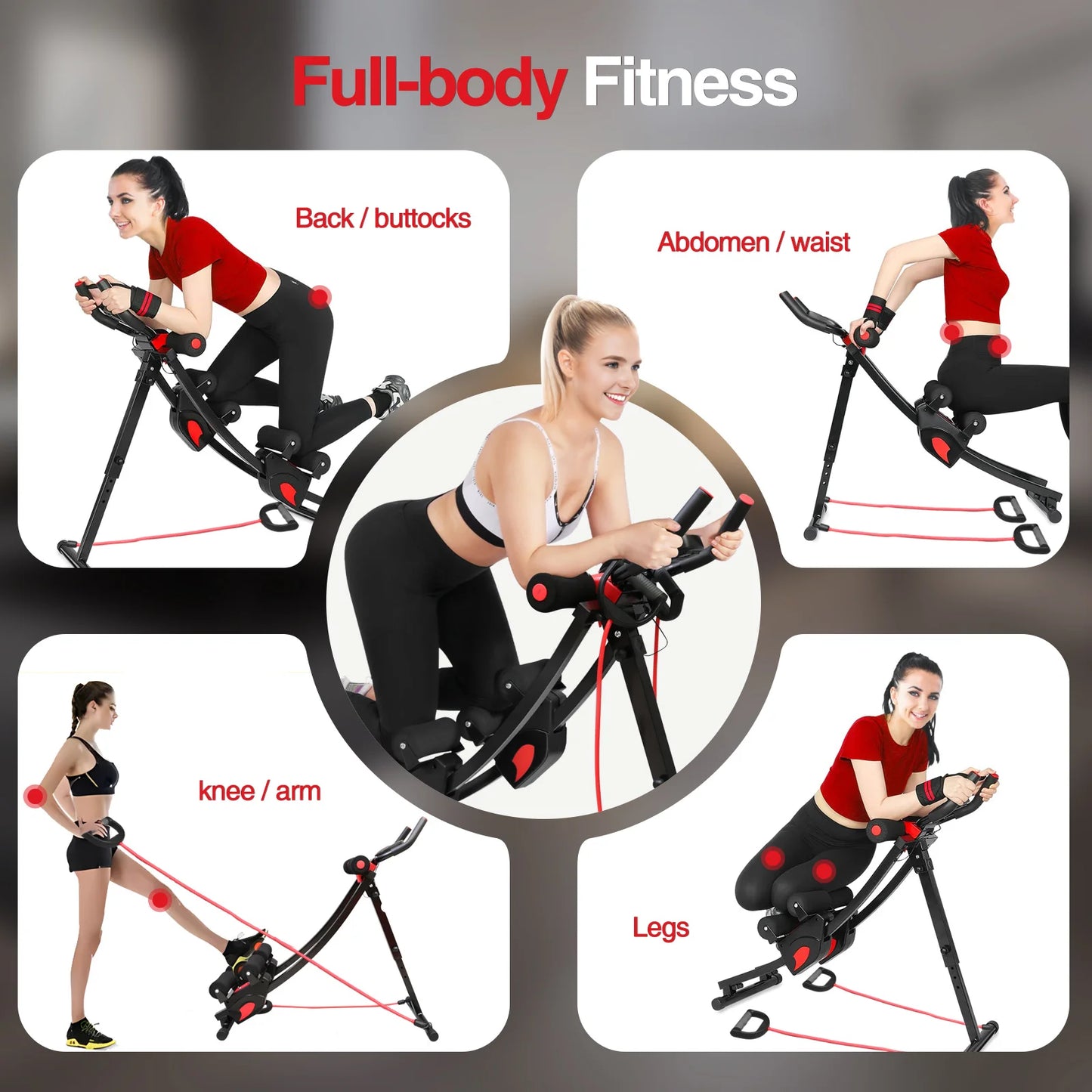 Fitness AB Abdominal Machine for Home Workout Core Training Foldable - Alice's Wellness Hub