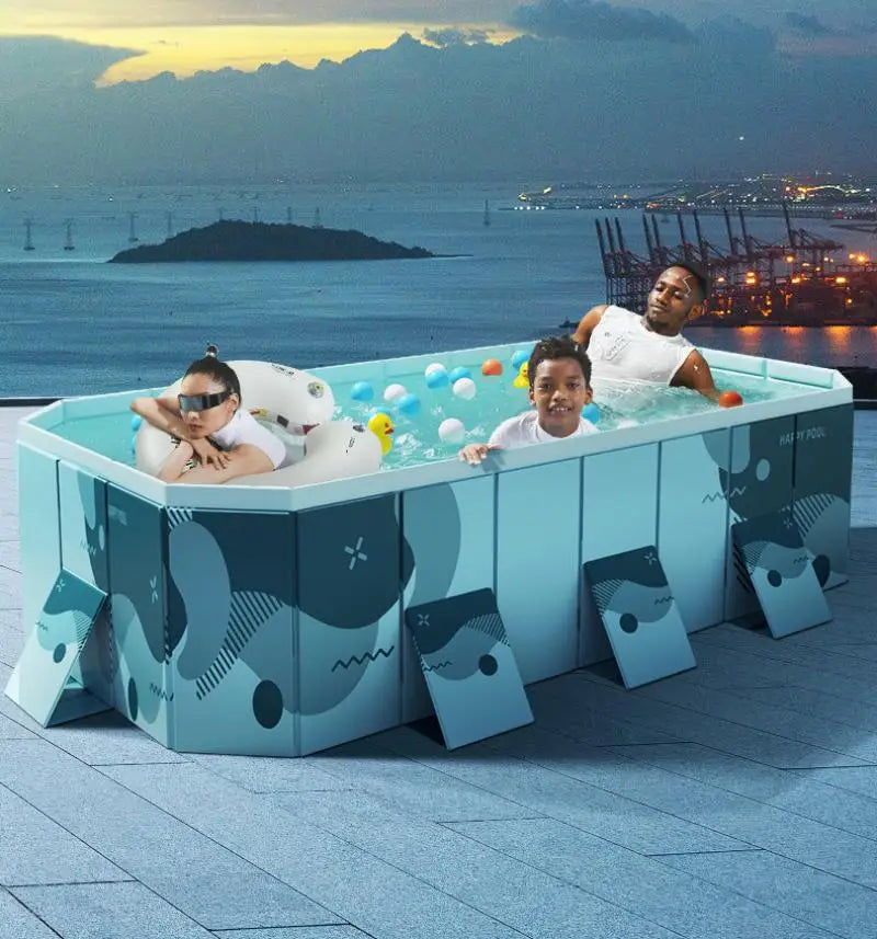 Foldable Inflation Free Family Swimming Pool PVC Portable Backyard