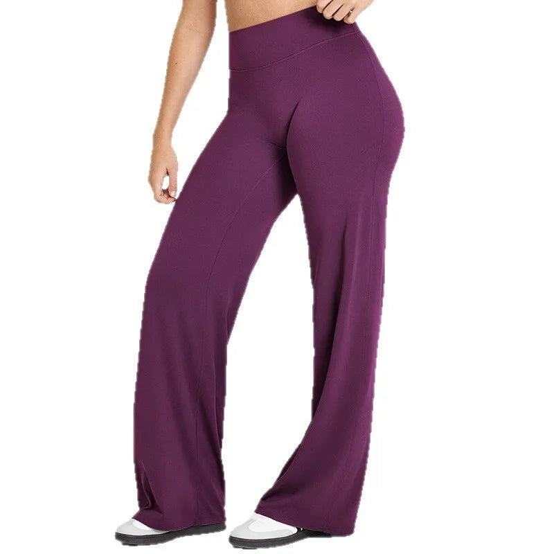 NCLAGEN SoftMotion Straight Leg Bottoms Womens Mid Waist Yoga Pants