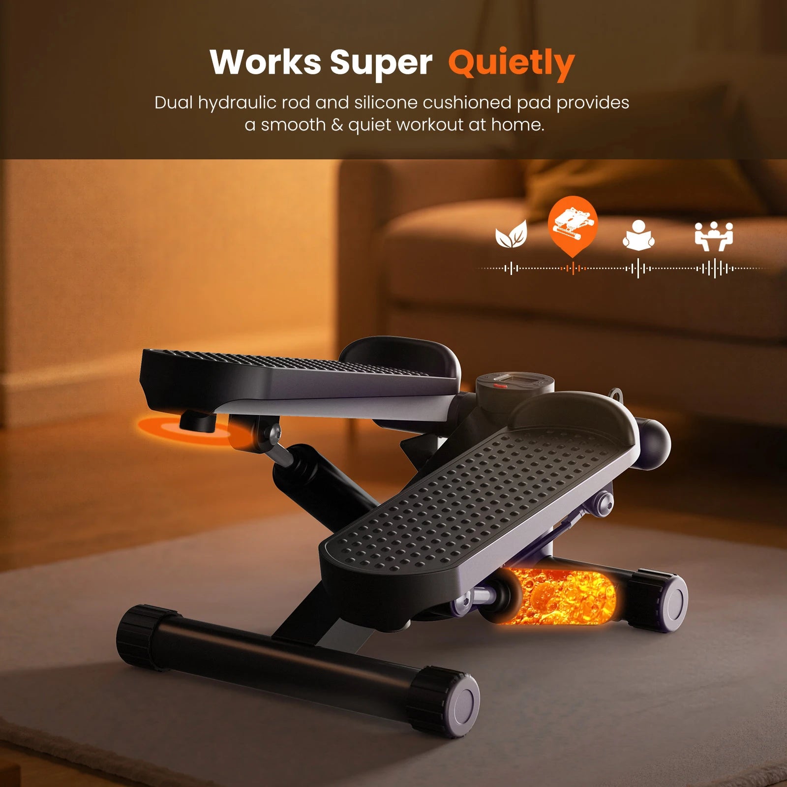 Mini Stepper With Resistance Bands 300 Lbs Capacity - Alice's Wellness Hub