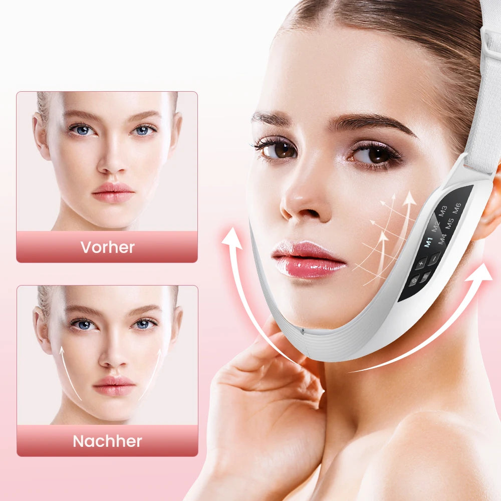 Hailicare Microcurrent Face Lifter With Ems Heat And Led Massage