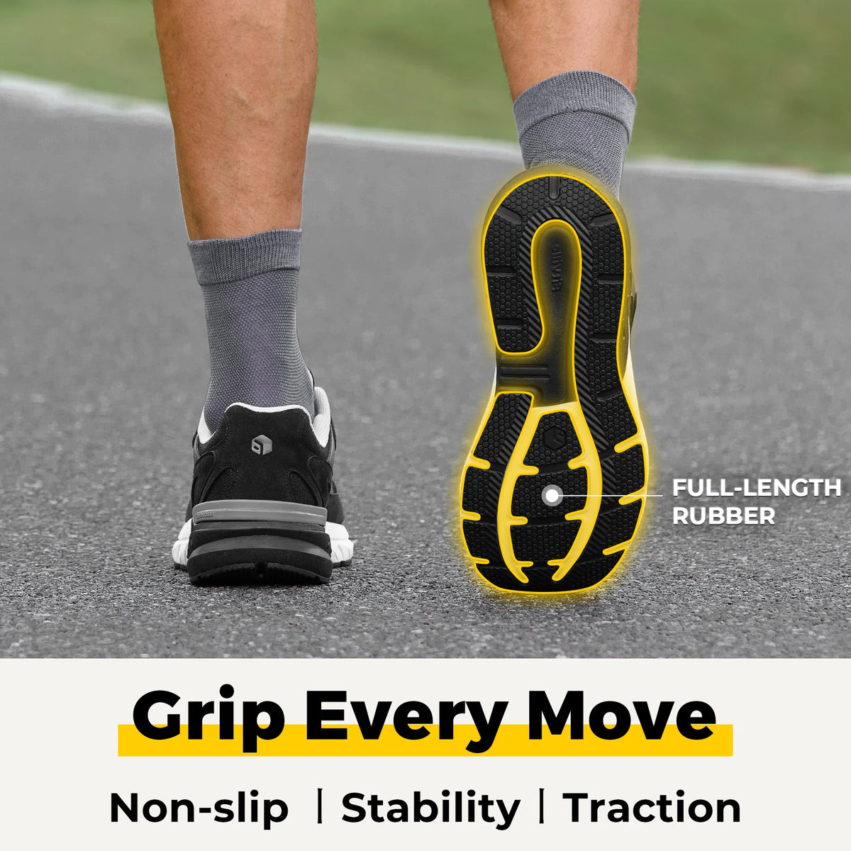 FitVille Wide Walking Shoes For Men Arch Support Wide Width Lightweight Non‑Slip Comfort Cushion Sneakers For Swollen Feet Neuropathy Plantar Fasciitis