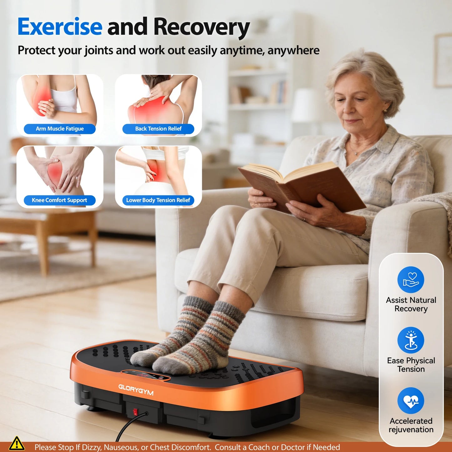 Vibration Plate Fat Burning Machine For Home Gym System - Alice's Wellness Hub