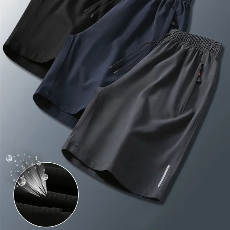 Ice Silk Quick Dry Lightweight Breathable Sports Shorts