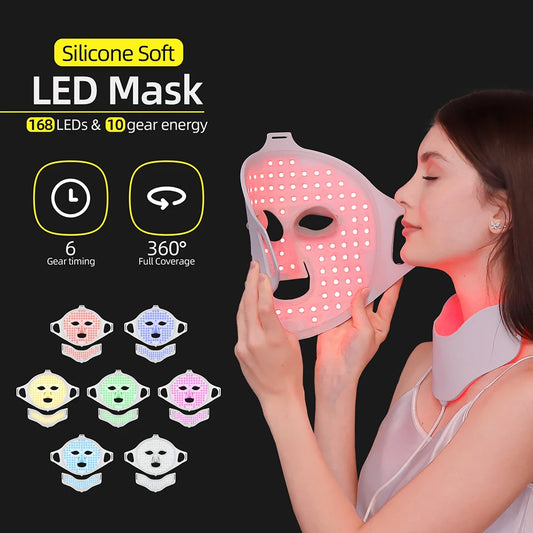 Foreverlily Photon LED Mask Face Neck Red Light Therapy - Alice's Wellness Hub