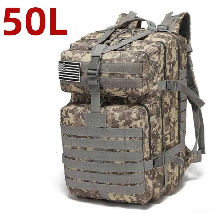 Thuram Waterproof Tactical Backpack For Outdoor Hiking And Trekking
