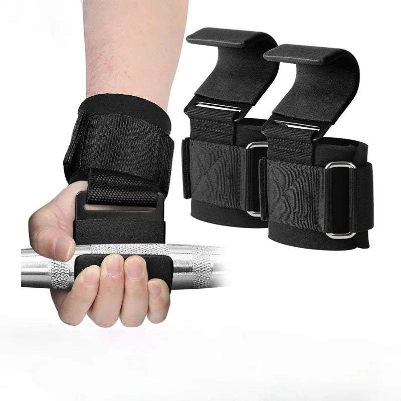 MIHJUSFDH Weight Lifting Hooks Set for Deadlifts and Pullups