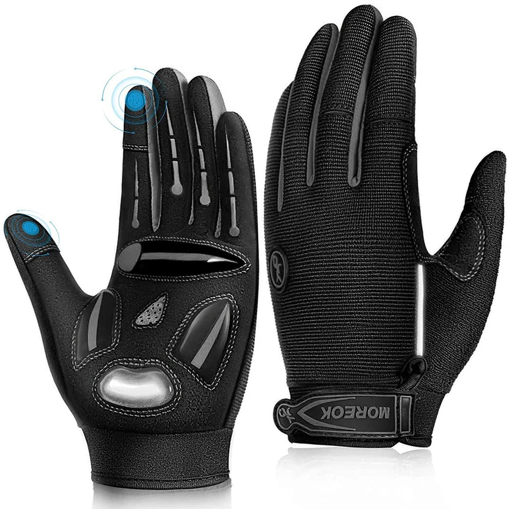 MOREOK Motocross Racing Gloves Breathable MTB Touch Screen Cycling - Alice's Wellness Hub
