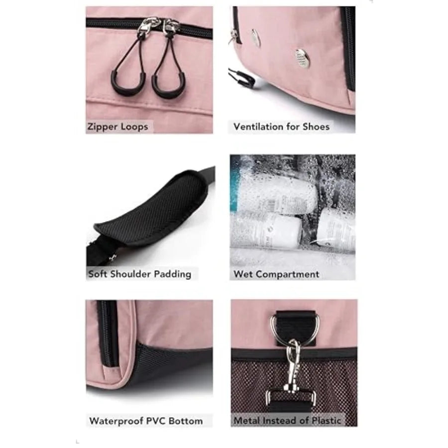 Unisex Gym Bag With Shoe And Wet Compartment