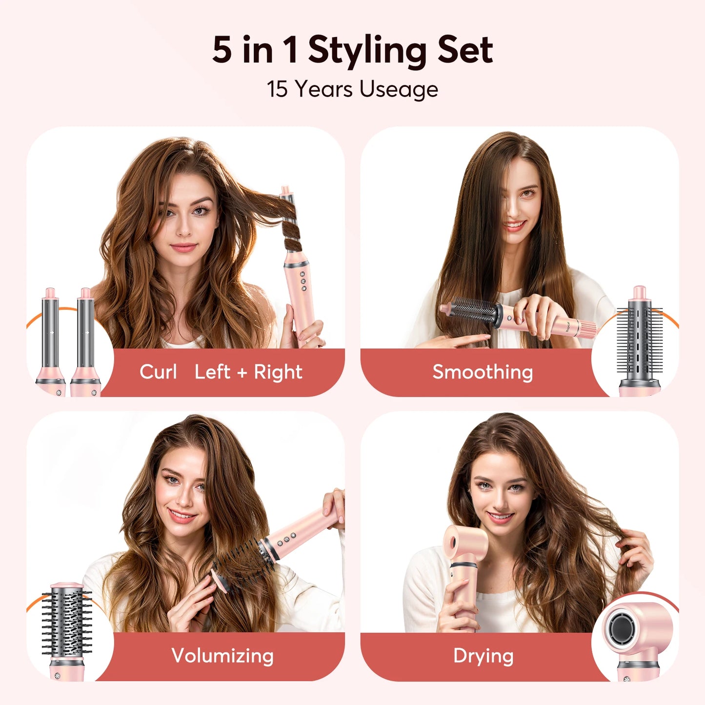 BOPCAL 5-In-1 Hair Dryer And Styling Tool 1200W - Alice's Wellness Hub