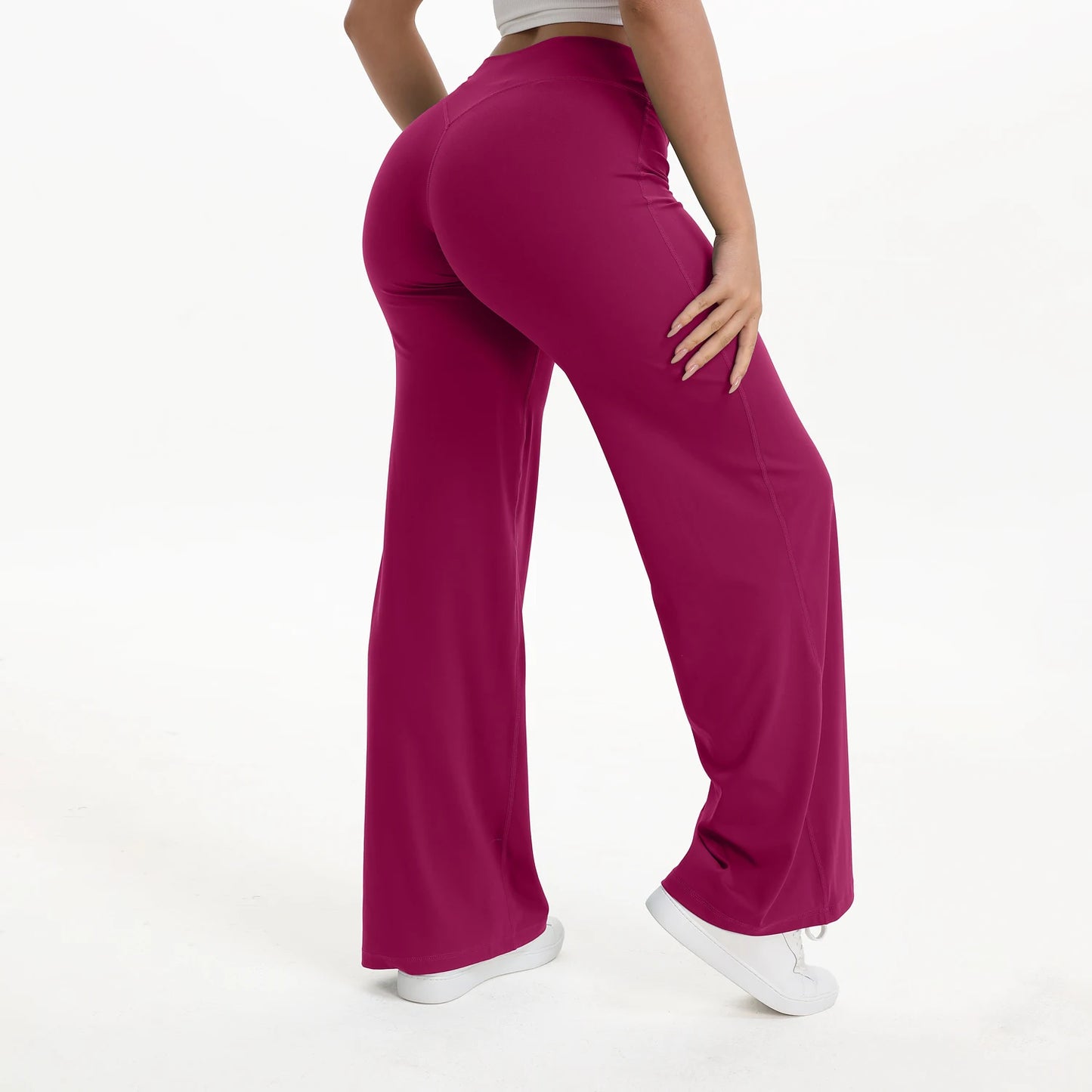 NCLAGEN SoftMotion Straight Leg Bottoms Womens Mid Waist Yoga Pants