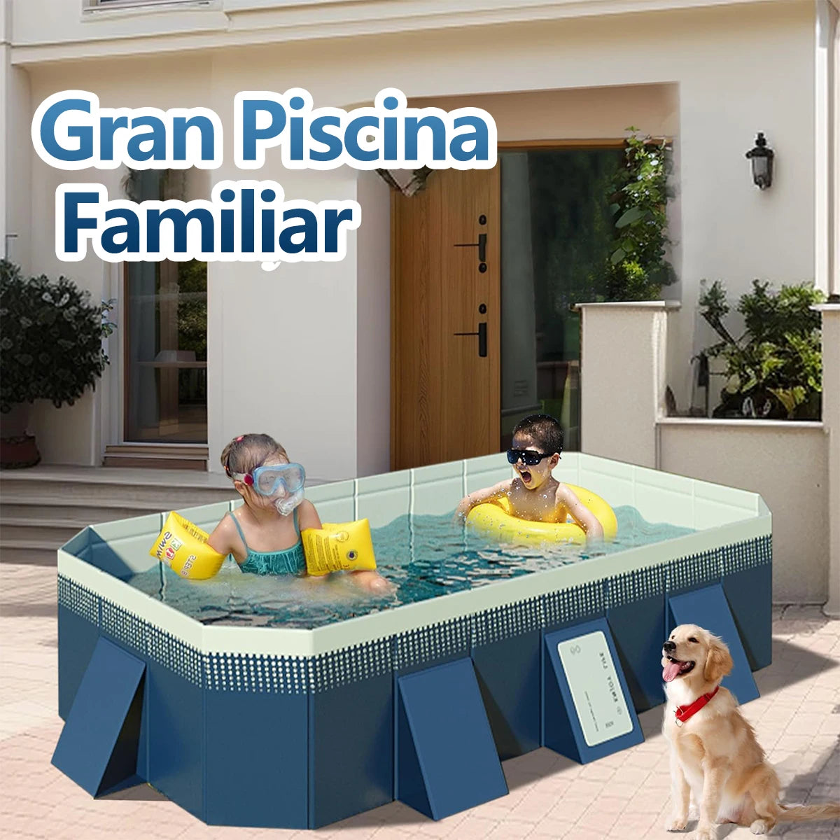 Foldable Inflation Free Family Swimming Pool PVC Portable Backyard